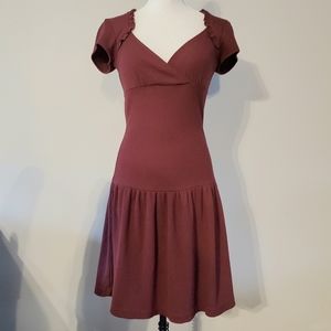 Knit Ruffle Neck Free People Dress